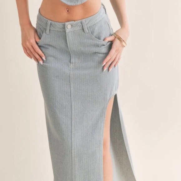 NWT Sage the Label Locals Only Denim Skirt - Picture 1 of 6